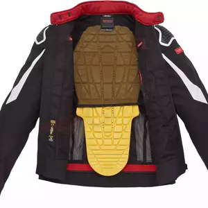 Spidi Sport Warrior Tex jachetă de motocicletă din material textil negru și alb L-4