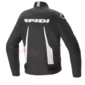 Spidi Sport Warrior Tex Textil-Motorradjacke schwarz und weiß 2XL-2
