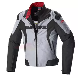 Spidi Sport Warrior Tex giacca da moto in tessuto nero-grigio S-1