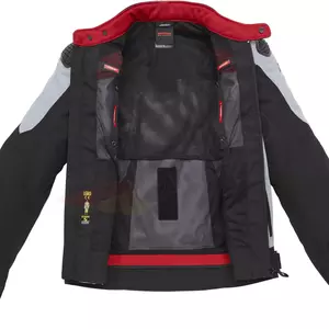 Spidi Sport Warrior Tex textilná bunda na motorku čierno-šedá S-3