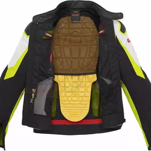 Spidi Sport Warrior Tex tekstilna motoristična jakna črno-bela-fluo S-4