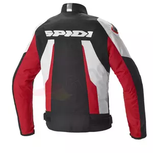 Spidi Sport Warrior Tex Textil-Motorradjacke schwarz, weiß und rot M-2
