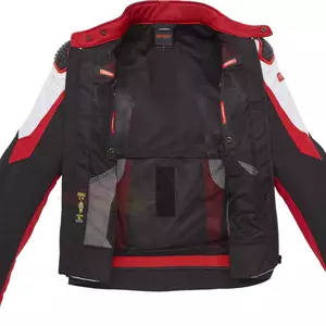 Spidi Sport Warrior Tex Textil-Motorradjacke schwarz, weiß und rot M-3