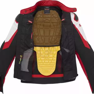 Spidi Sport Warrior Tex textiel motorjack zwart, wit en rood M-4