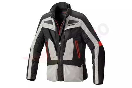 Spidi Voyager Evo H2Out textilní bunda na motorku černá, šedá a červená M