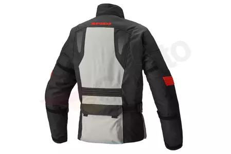 Spidi Voyager Evo H2Out textilná bunda na motorku čierna, sivá a červená M-2