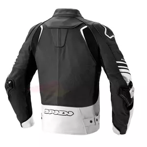 Spidi Bolide jachetă de motocicletă din piele neagră și albă 46-2