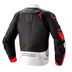 Spidi Bolide Motorradjacke aus schwarzem, weißem und rotem Leder 52-2