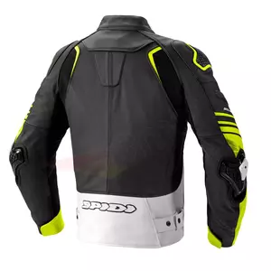 Spidi Bolide jachetă de motocicletă din piele negru-alb-fluo 48-2