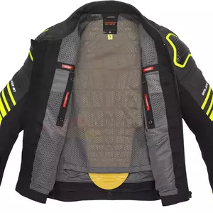 Spidi Bolide jachetă de motocicletă din piele negru-alb-fluo 52-4