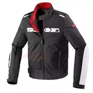 Spidi Solar Tex Textil-Motorrad-Jacke schwarz und weiß M-1