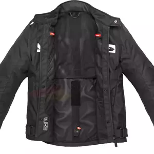 Spidi Solar Tex giacca da moto in tessuto bianco e nero M-4