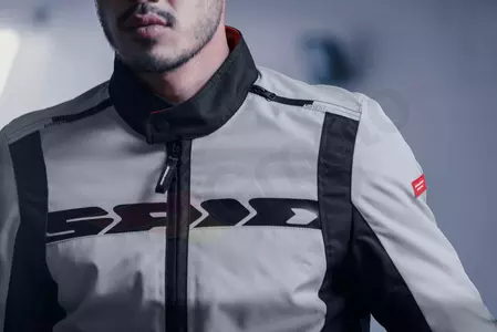Casaco têxtil para motociclismo Spidi Solar Tex preto e cinza M-6