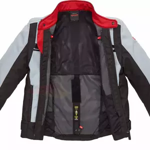 Spidi Solar Tex tekstilna motoristička jakna, crno-siva 4XL-3