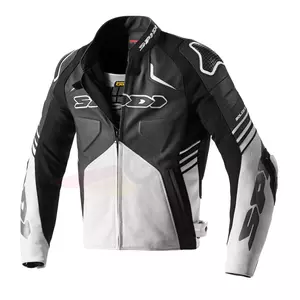 Spidi Bolide Perforovaná kožená bunda na motorku čierno-biela 48-1
