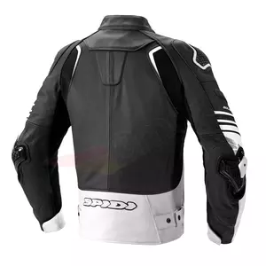 Spidi Bolide Perforovaná kožená bunda na motorku čierno-biela 48-2
