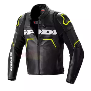 Spidi Evorider 2 chaqueta de moto de cuero negro-fluo 52 - P19539452