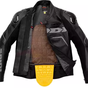 Spidi Evorider 2 chaqueta de moto de cuero negro 52-2