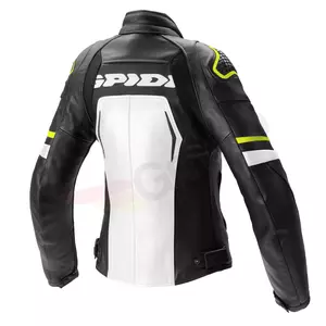 Spidi Evorider 2 Lady svart-vit-fluo läderjacka för motorcykel för damer 38-2