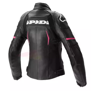 Spidi Evorider 2 Lady negro/rosa chaqueta de cuero moto mujer 38-2