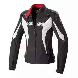 Casaco têxtil de motociclismo para mulher Spidi Sport Warrior Tex Lady preto e branco S-1