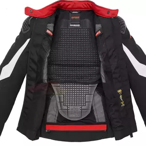 Dámská textilní bunda na motorku Spidi Sport Warrior Tex Lady černobílá M-3