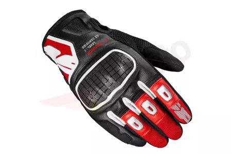 Spidi G-Warrior rukavice na motorku čierne, biele a červené M-1