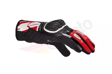 Rękawice motocyklowe Spidi G-Warrior czarno-biało-czerwone M-2