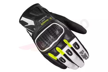 Spidi G-Warrior ръкавици за мотоциклет черно-бяло-флуо M-1