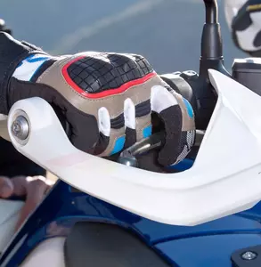 Spidi G-Warrior mănuși de motocicletă negru-maro-albastru M-5