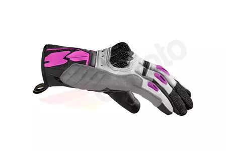 Luvas de motociclismo Spidi G-Carbon Lady preto, branco e cor-de-rosa M-2