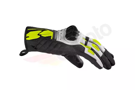 Spidi G-Carbon Lady ръкавици за мотоциклет черно-бяло-флуо XS-2