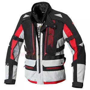 Tekstilna motoristička jakna Spidi Allroad, crna, siva i crvena, XL-2