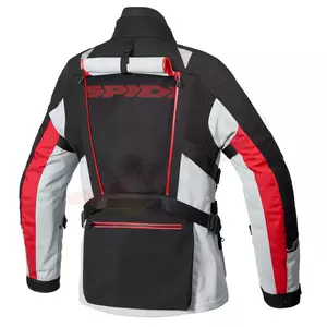 Veste moto textile Spidi Allroad noir cendré rouge XL-4