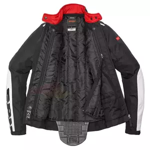 Casaco têxtil para motociclistas Spidi Solar H2Out Lady preto e branco M-3