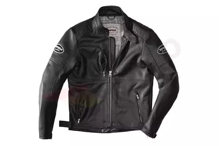 Spidi Clubber giacca da moto in pelle nera 50-1