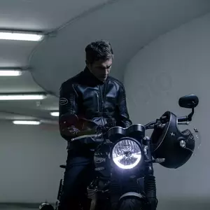 Spidi Clubber kožená bunda na motorku čierna 50-4