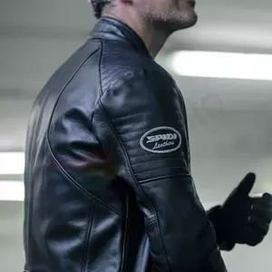 Spidi Clubber jachetă de motocicletă din piele neagră 50-5