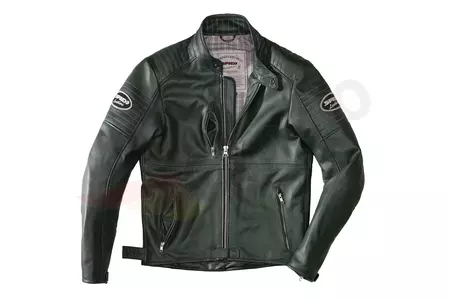Spidi Clubber zelená kožená bunda na motorku 52-1