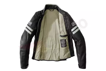 Ženska kožna motociklistička jakna Spidi Vintage, crno-bijela 38-3