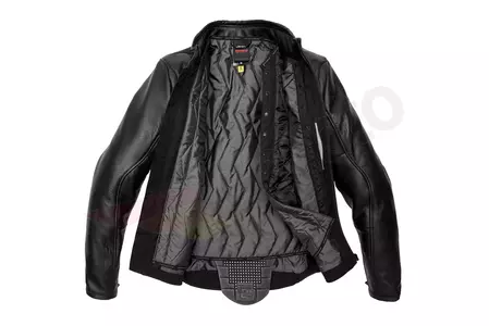 Spidi prémiová kožená bunda na motorku čierna 46-3
