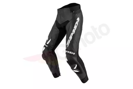 Spidi RR Pro 2 Pantalones cortos de moto de cuero negro y blanco 58 - Q4501158