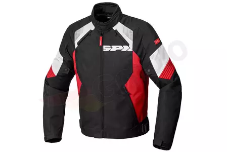 Spidi Flash Evo giacca da moto in tessuto nero/rosso S-1