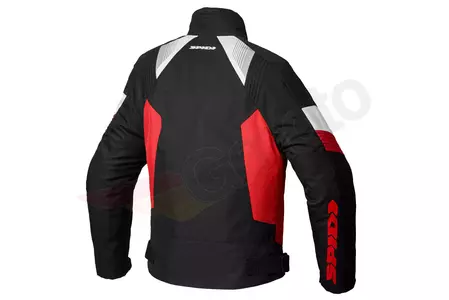 Spidi Flash Evo tekstilinė motociklininko striukė juoda/raudona S-2