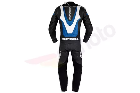 "Spidi Laser Pro" perforuotas baltos-juodos-mėlynos spalvos vientisas odinis motociklininko kostiumas 48-2