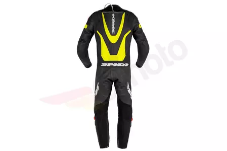 Spidi Laser Pro Перфориран кожен костюм за мотоциклет от една част в черно и флуо 48-2