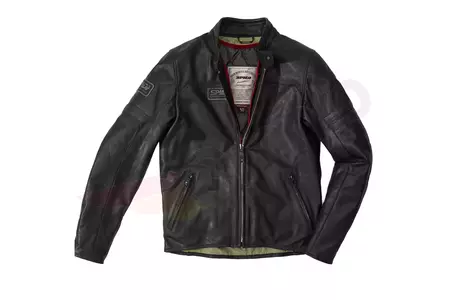 Spidi Vintage kožna motociklistička jakna crna 50-ih-1