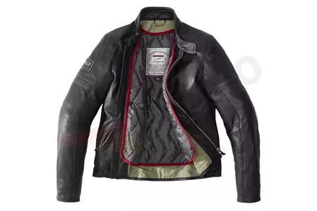 Spidi Vintage chaqueta de moto de cuero negro 50-3