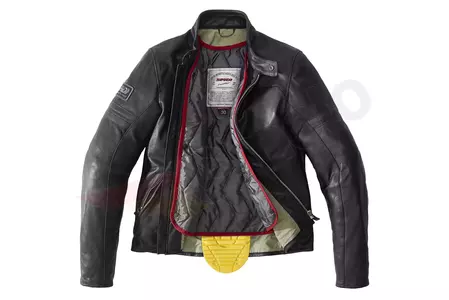 Spidi Vintage kožna motociklistička jakna crna 50-ih-4