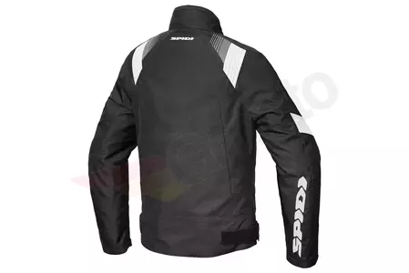 Casaco têxtil para motociclismo Spidi Flash Evo H2Out preto e branco S-2